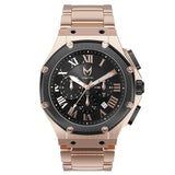 AM139SS - AMBASSADOR ROSE GOLD / BLACK / SS BAND AM139SS - AMBASSADOR ROSE GOLD / BLACK / SS BAND