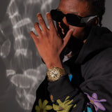 AM186SS - AMBASSADOR POLISH 18K PLATED / GOLD / SS BAND AM186SS - AMBASSADOR POLISH 18K PLATED / GOLD / SS BAND