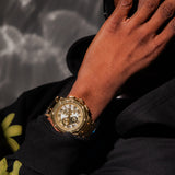 AM186SS - AMBASSADOR POLISH 18K PLATED / GOLD / SS BAND AM186SS - AMBASSADOR POLISH 18K PLATED / GOLD / SS BAND