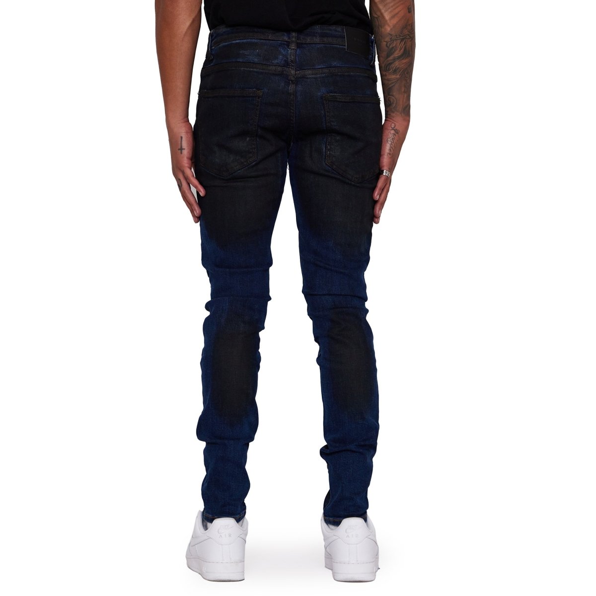 “ANOM” JEANS NERO BLU WAXED “ANOM” JEANS NERO BLU WAXED