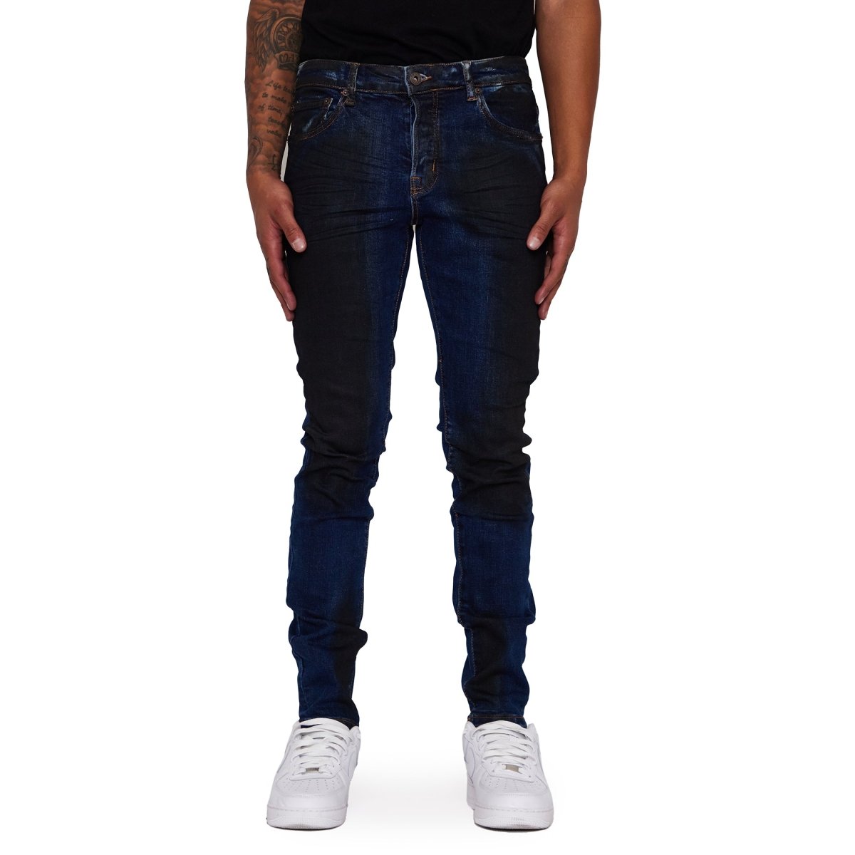 “ANOM” JEANS NERO BLU WAXED “ANOM” JEANS NERO BLU WAXED