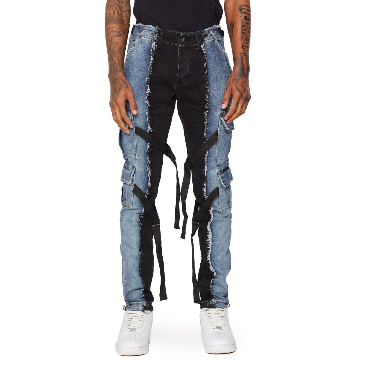 "APOLLO” JEANS BLUE DENIM / BLACK DENIM "APOLLO” JEANS BLUE DENIM / BLACK DENIM