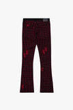 "ASTERISK" STACKED FLARE BLACK / RED "ASTERISK" STACKED FLARE BLACK / RED
