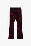"ASTERISK" STACKED FLARE BLACK / RED "ASTERISK" STACKED FLARE BLACK / RED