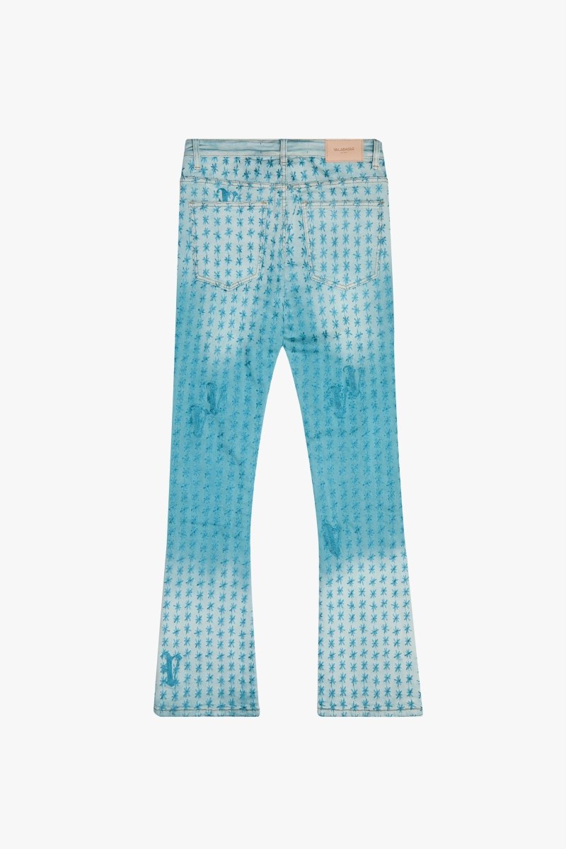 "ASTERISK" STACKED FLARE LT.BLUE/BLUE "ASTERISK" STACKED FLARE LT.BLUE/BLUE