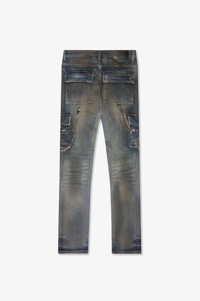 "AURA" SKINNY JEAN DIRTY WASH "AURA" SKINNY JEAN DIRTY WASH