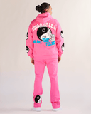 "BALANCED" FLEECE SET CARMINE ROSE "BALANCED" FLEECE SET CARMINE ROSE