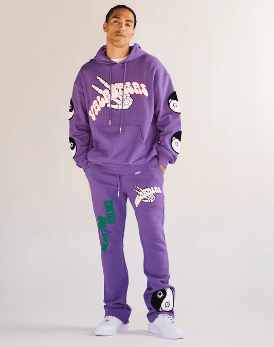 "BALANCED" FLEECE SET PURPLE