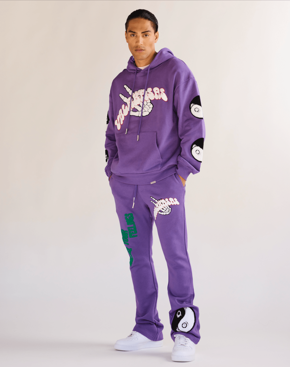 "BALANCED" FLEECE SET PURPLE "BALANCED" FLEECE SET PURPLE