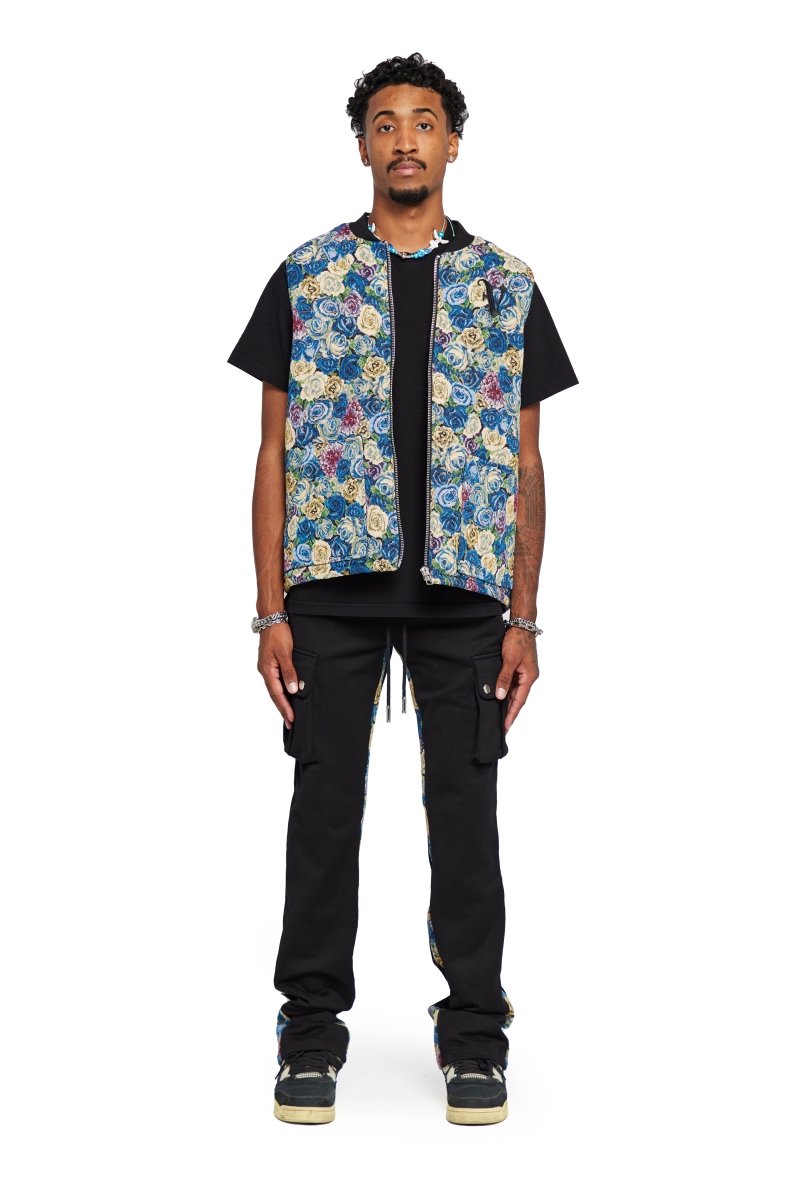 “BANKSY” JACKET BLUE FLOWER MULTI “BANKSY” JACKET BLUE FLOWER MULTI