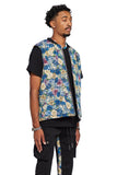 “BANKSY” JACKET BLUE FLOWER MULTI “BANKSY” JACKET BLUE FLOWER MULTI