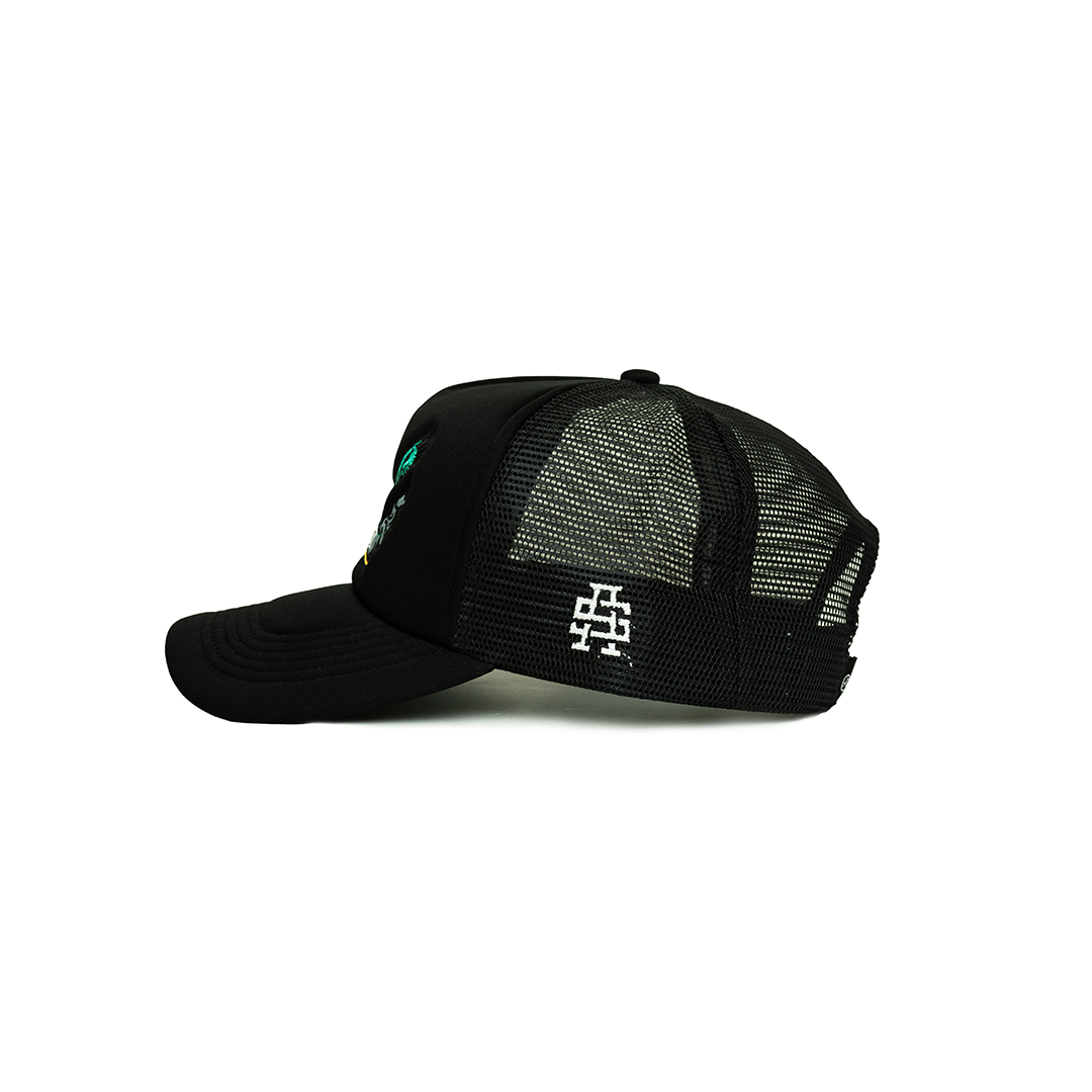 Banner Trucker Hat (Black/Black) Banner Trucker Hat (Black/Black)