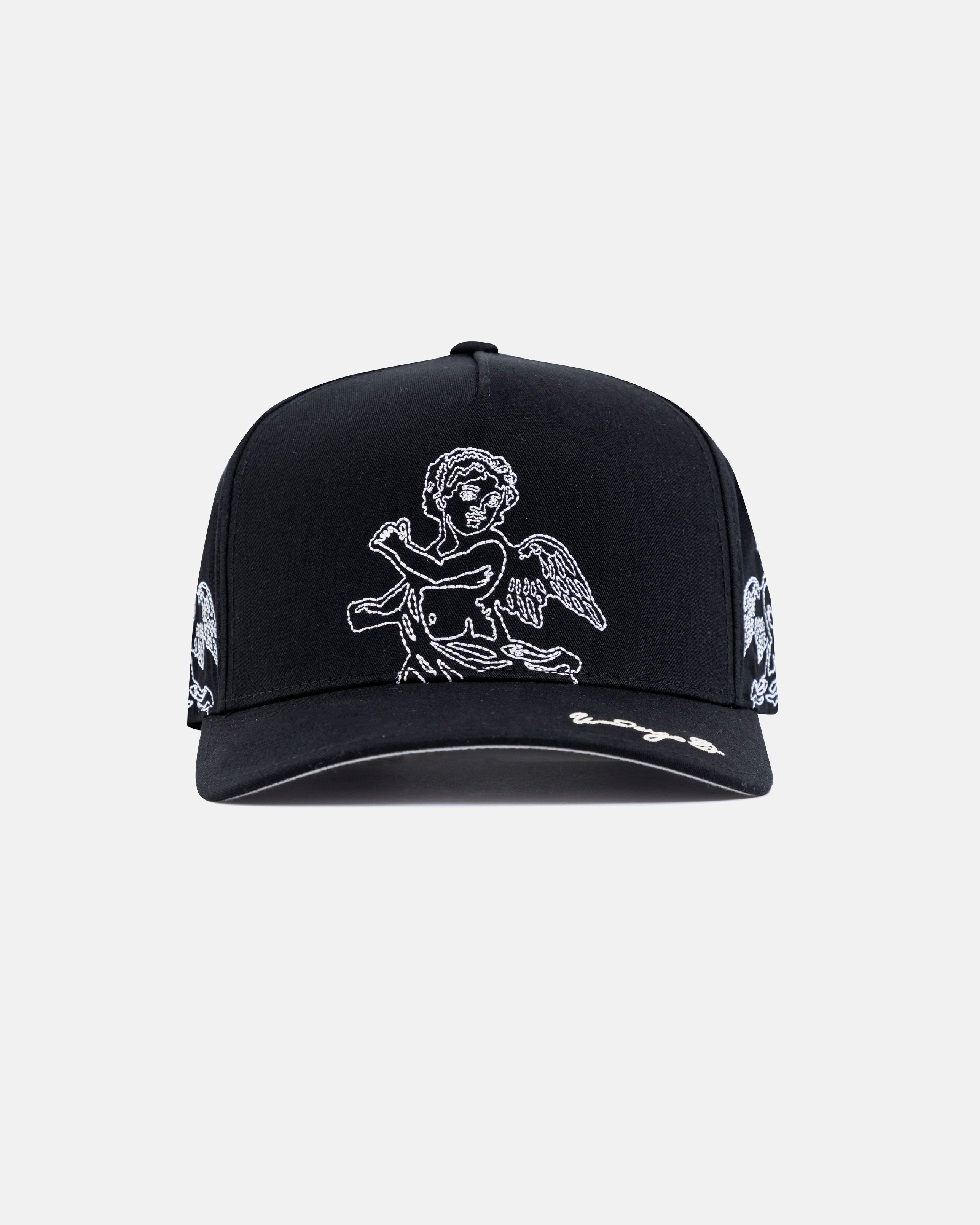 Basics Cherubs High Crown Cap Black Basics Cherubs High Crown Cap Black