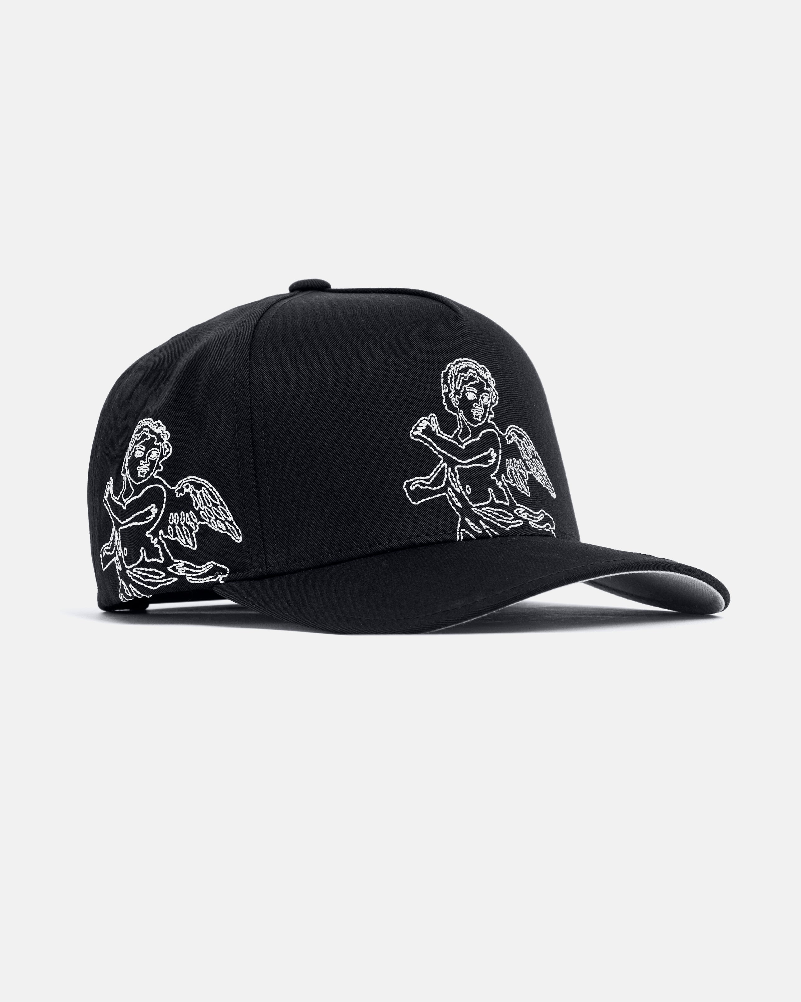Basics Cherubs High Crown Cap Black Basics Cherubs High Crown Cap Black