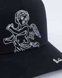 Basics Cherubs High Crown Cap Black Basics Cherubs High Crown Cap Black