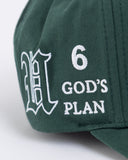 Basics God's Plan High Crown Cap Green Basics God's Plan High Crown Cap Green