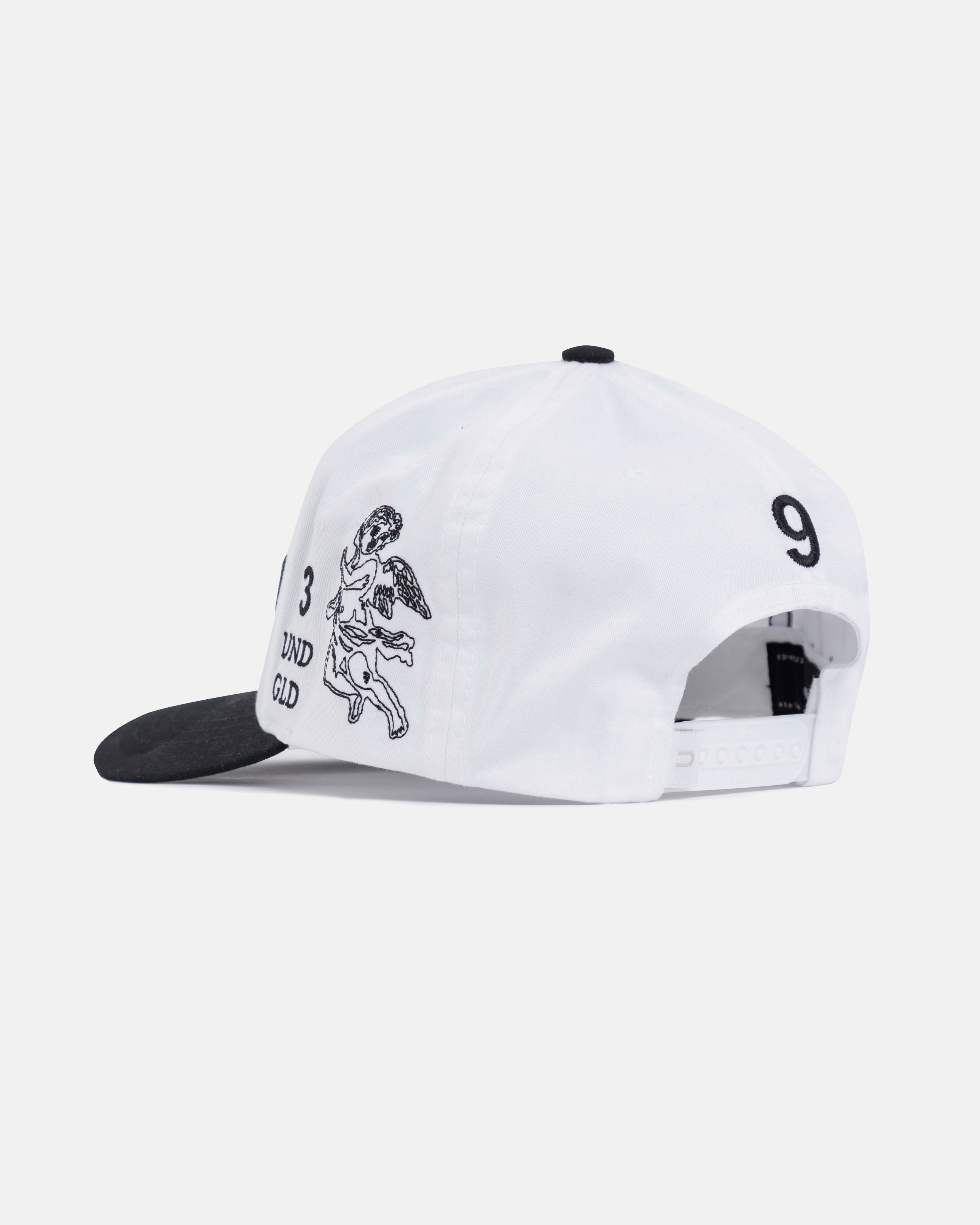 Basics God's Plan High Crown Cap White / Black Basics God's Plan High Crown Cap White / Black