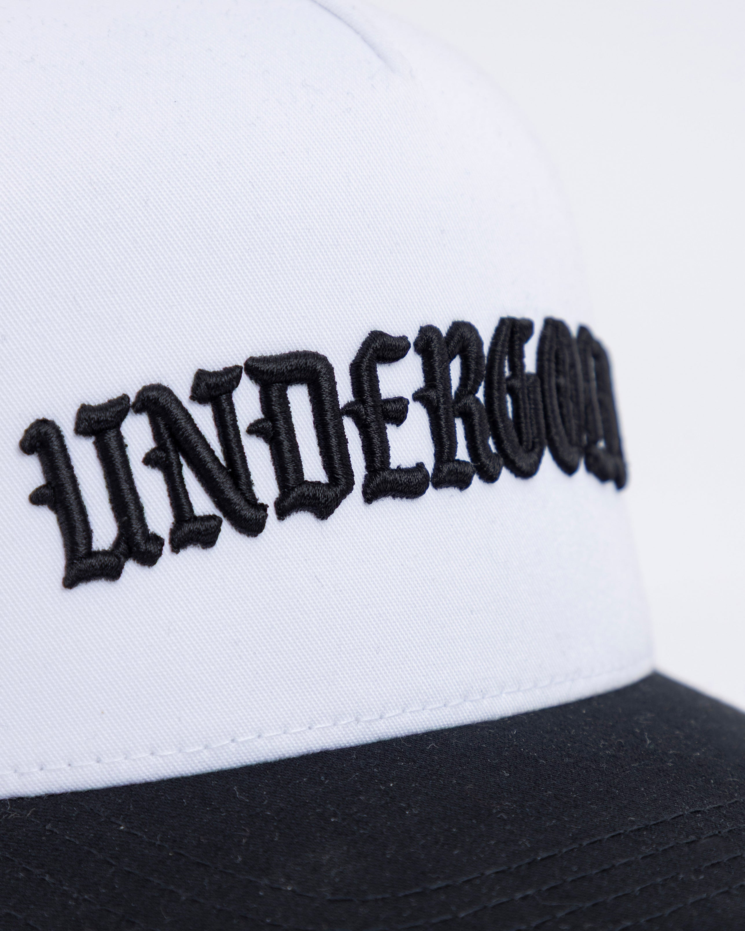 Basics God's Plan High Crown Cap White / Black Basics God's Plan High Crown Cap White / Black