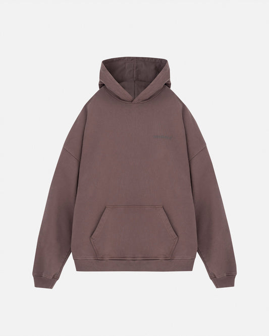 Line Logo Hoodie Brown