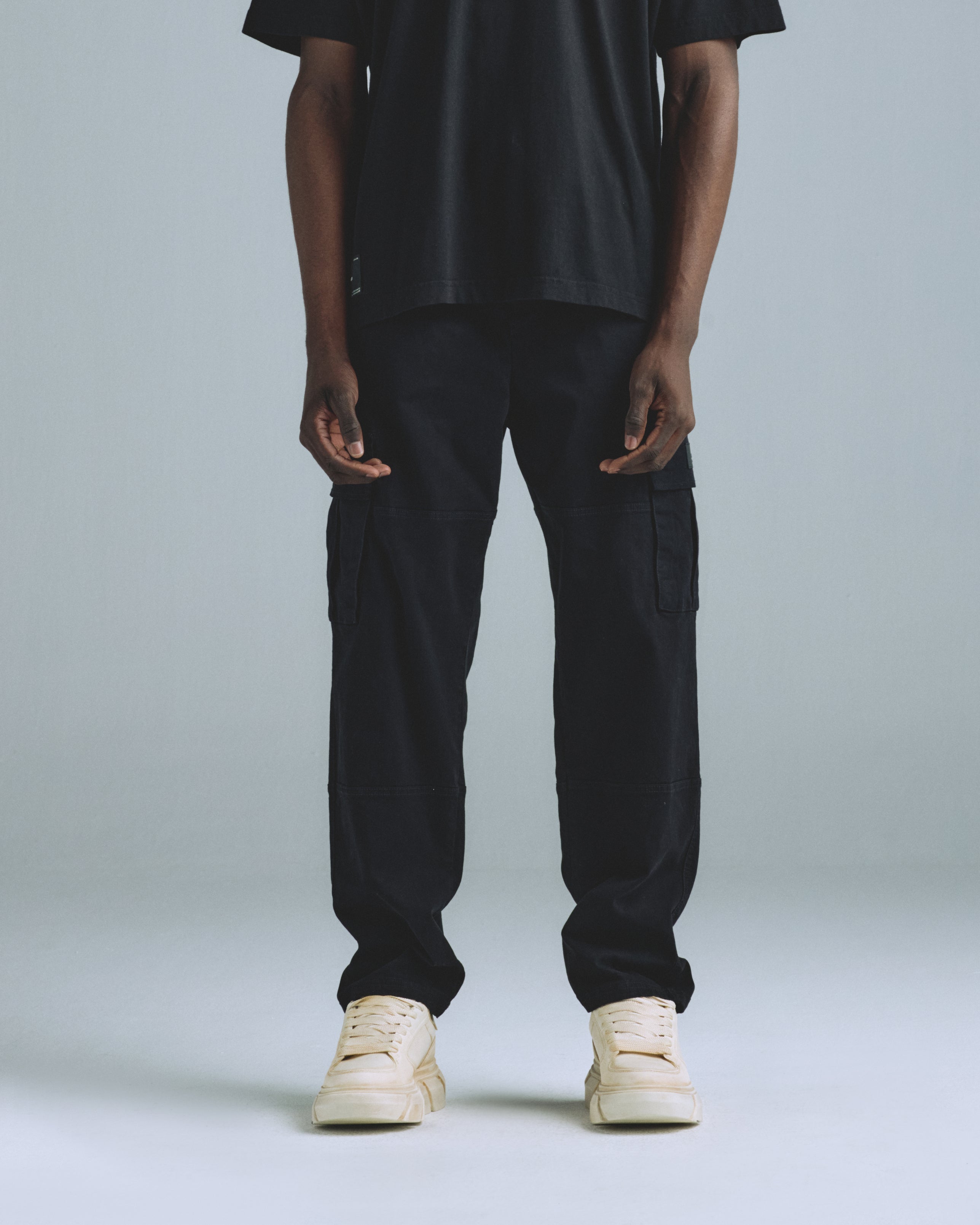 Basics Relaxed Cargo Pant Black Basics Relaxed Cargo Pant Black