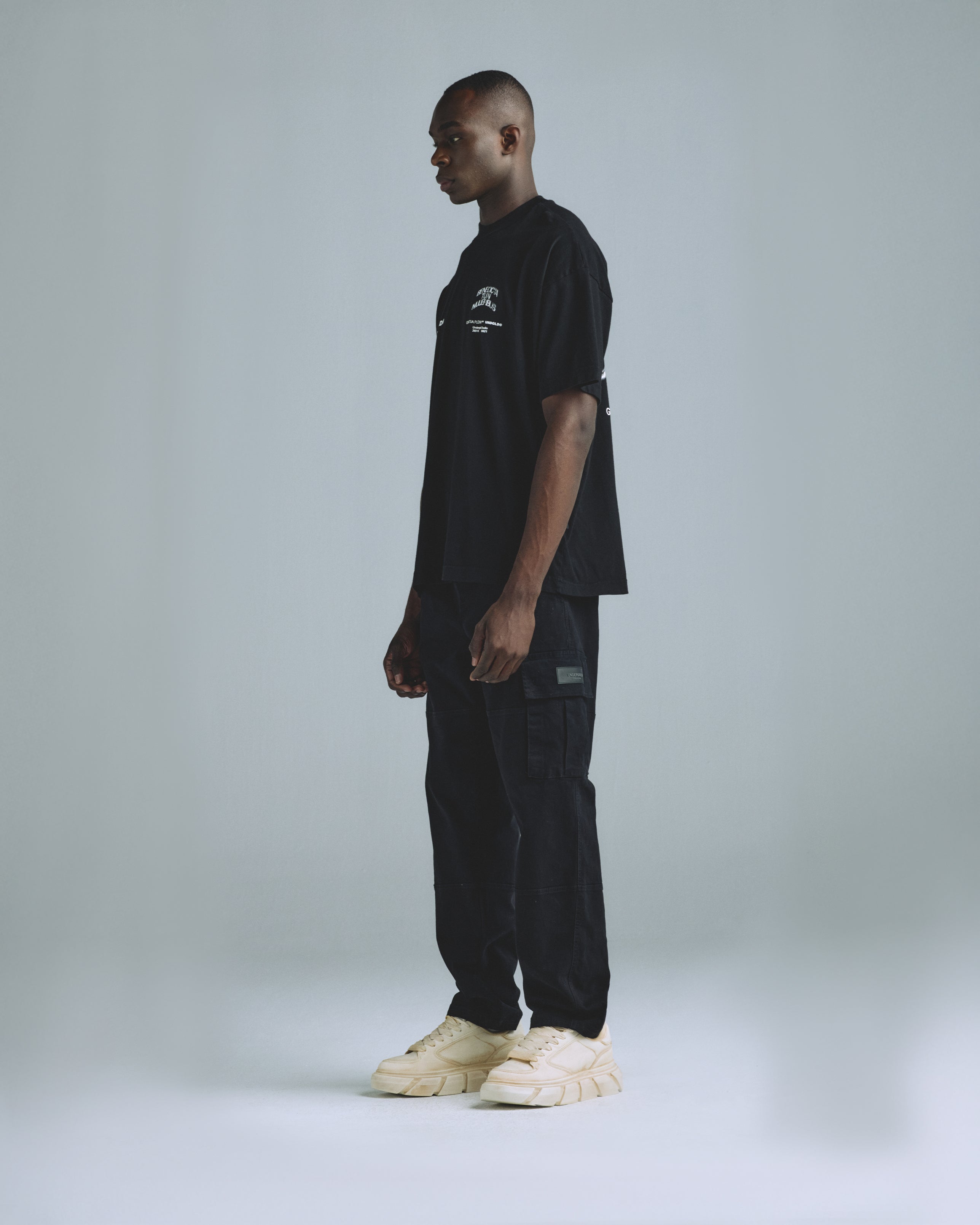 Basics Relaxed Cargo Pant Black Basics Relaxed Cargo Pant Black