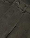 Basics Suede Trousers Olive Green Basics Suede Trousers Olive Green