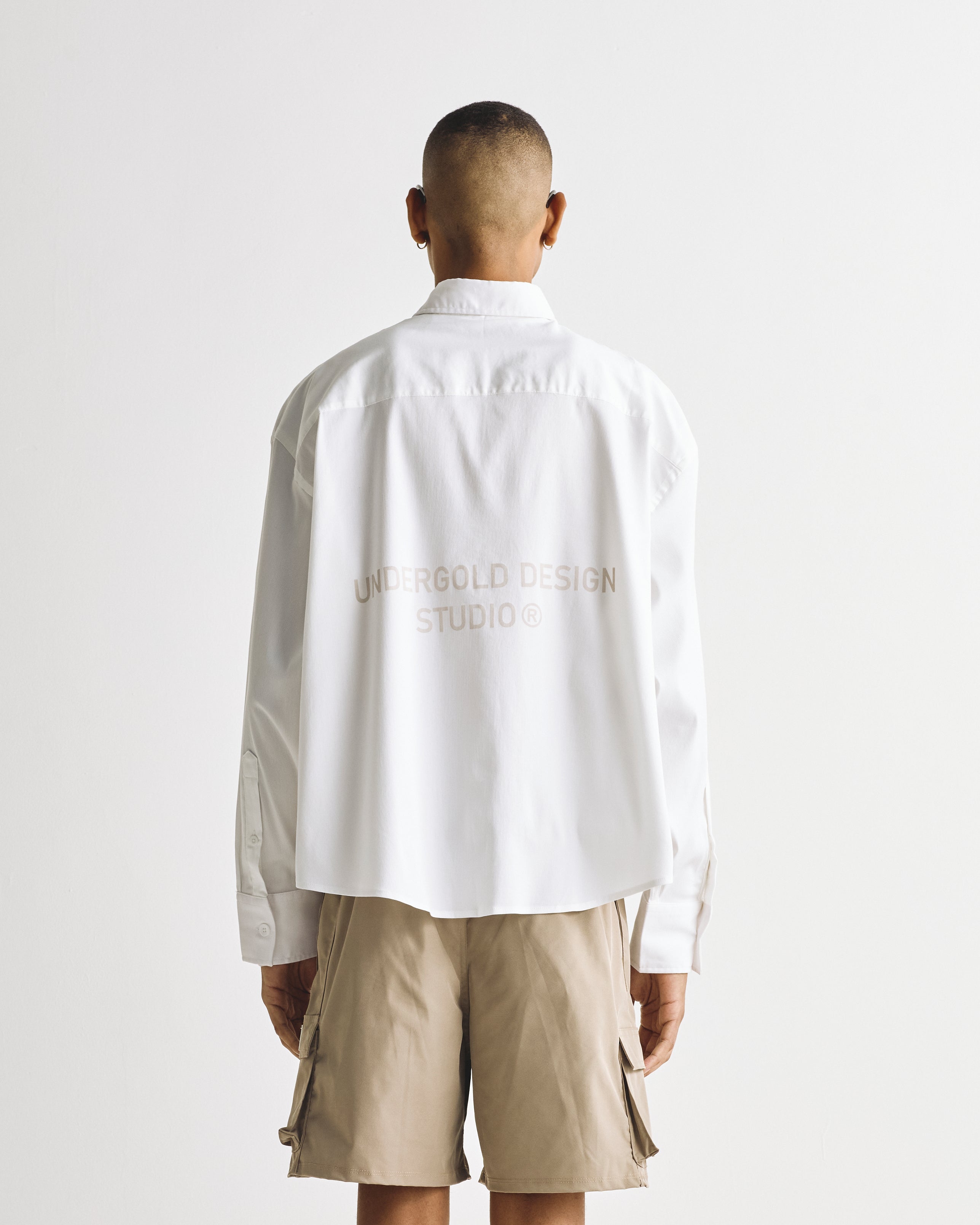 Basics Undergold Design Studio Long Sleeve Boxy Shirt Bone Basics Undergold Design Studio Long Sleeve Boxy Shirt Bone