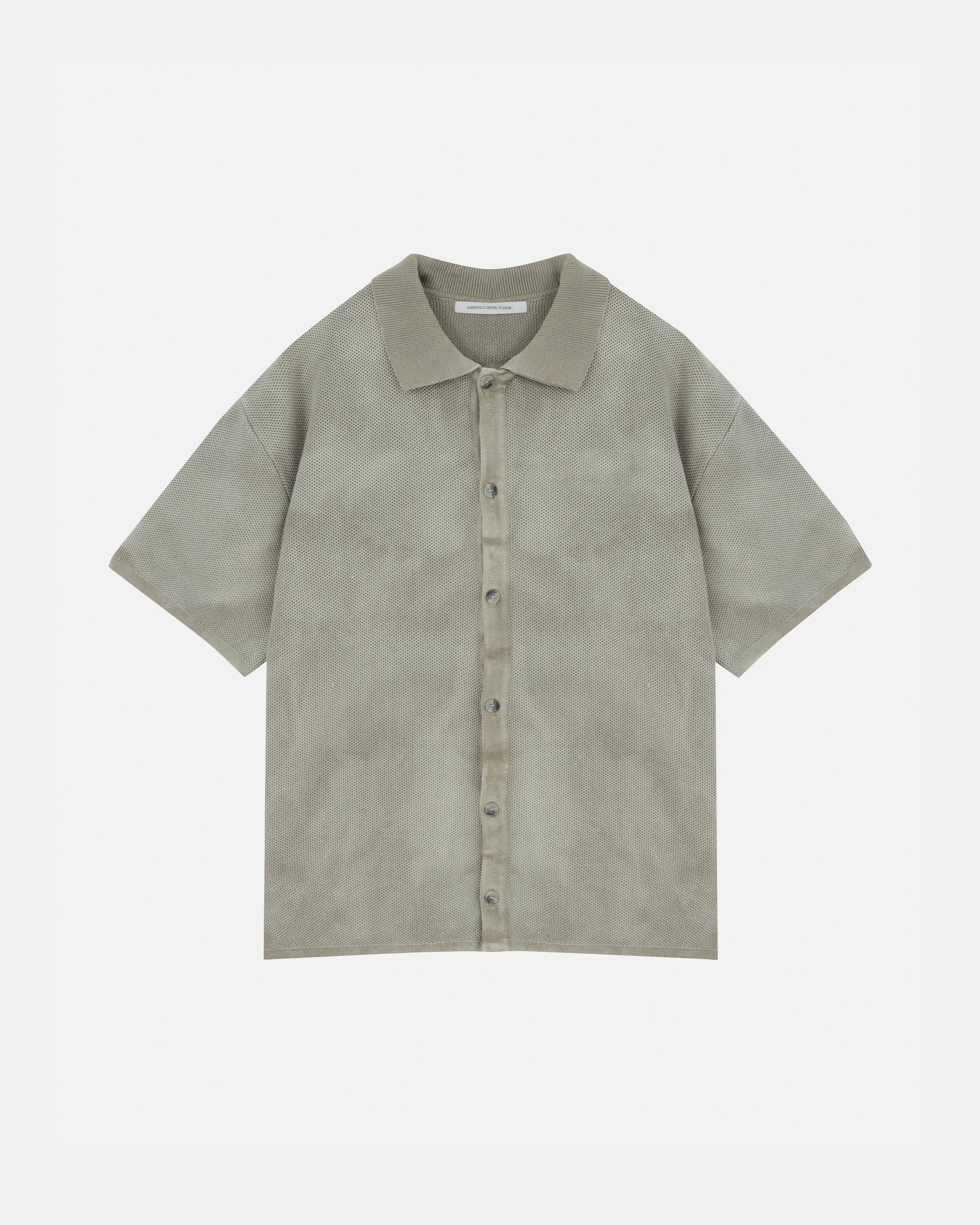 Basics Undergold Studio Knitted Tshirt Aged Green Basics Undergold Studio Knitted Tshirt Aged Green