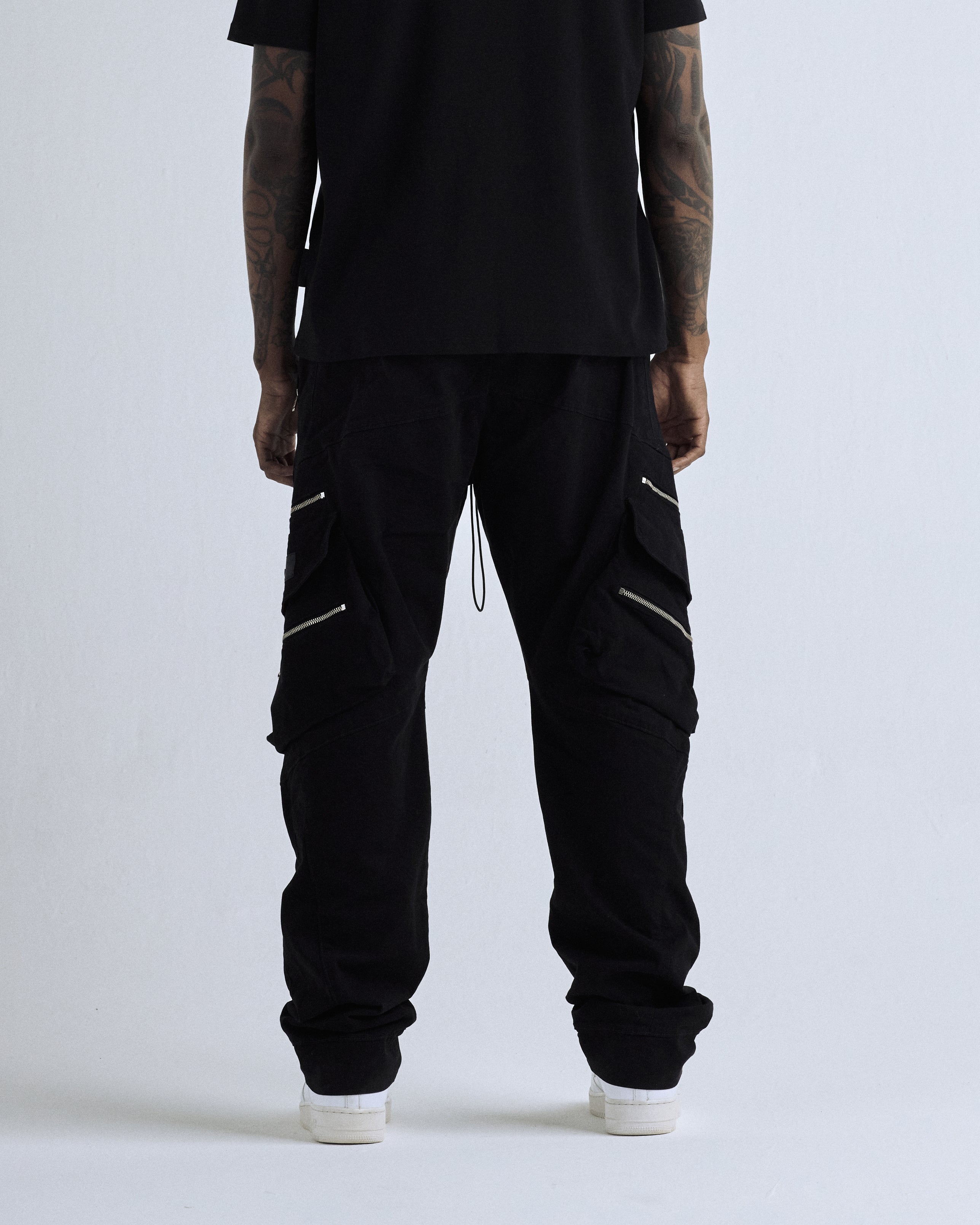 Basics Wide Cargo Pant Black Basics Wide Cargo Pant Black