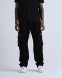 Basics Wide Cargo Pant Black Basics Wide Cargo Pant Black