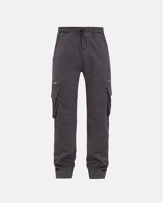 Basics Wide Cargo Pants Silver