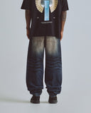 Basics Wide Jean Polluted Blue Basics Wide Jean Polluted Blue