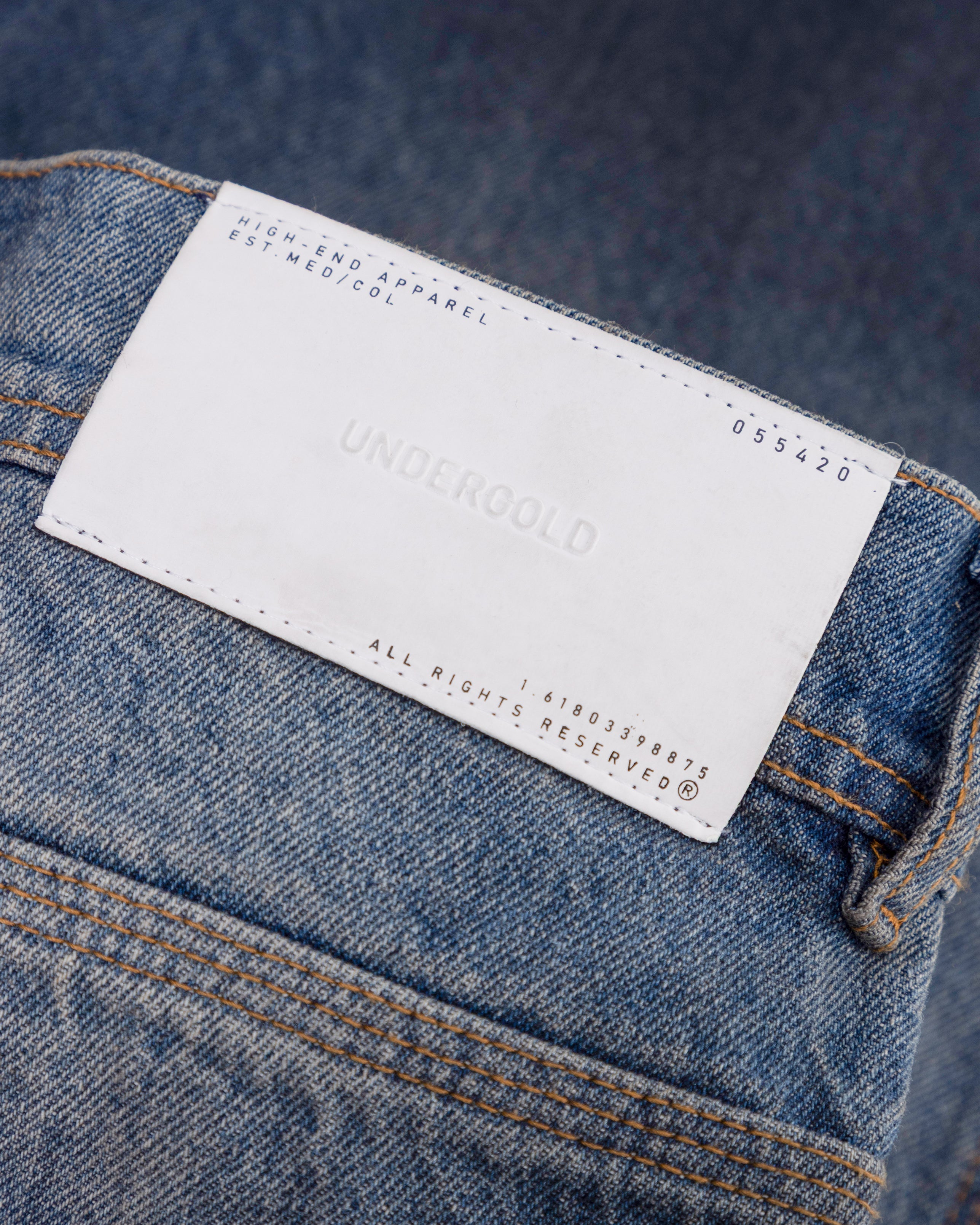 Basics Wide Jean Polluted Blue Basics Wide Jean Polluted Blue