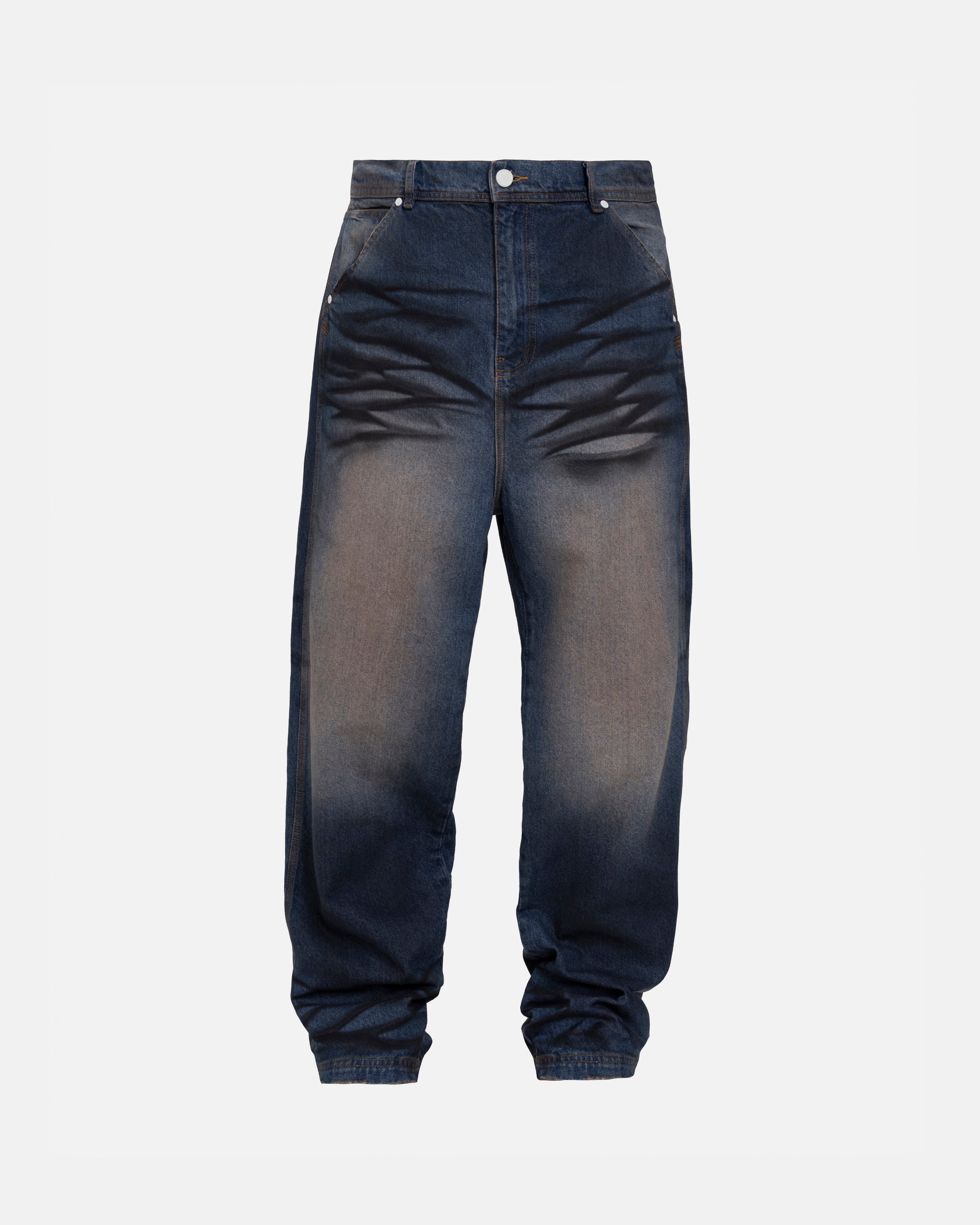 Basics Wide Jean Polluted Blue Basics Wide Jean Polluted Blue