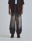 Basics Wide Jean Polluted Blue Basics Wide Jean Polluted Blue