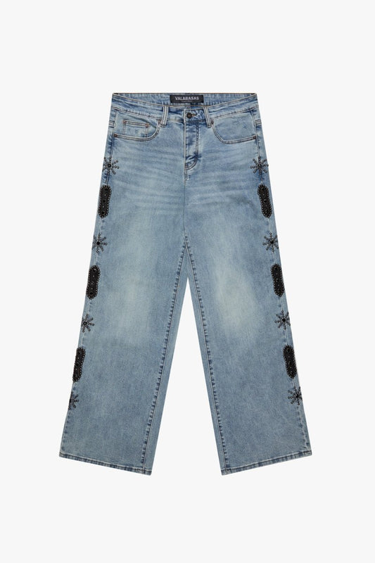 Beaded Baggy LT Blue