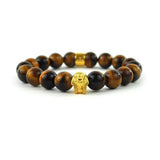 Tiger Eye Pharaoh Head Beaded Bracelet Tiger Eye Pharaoh Head Beaded Bracelet