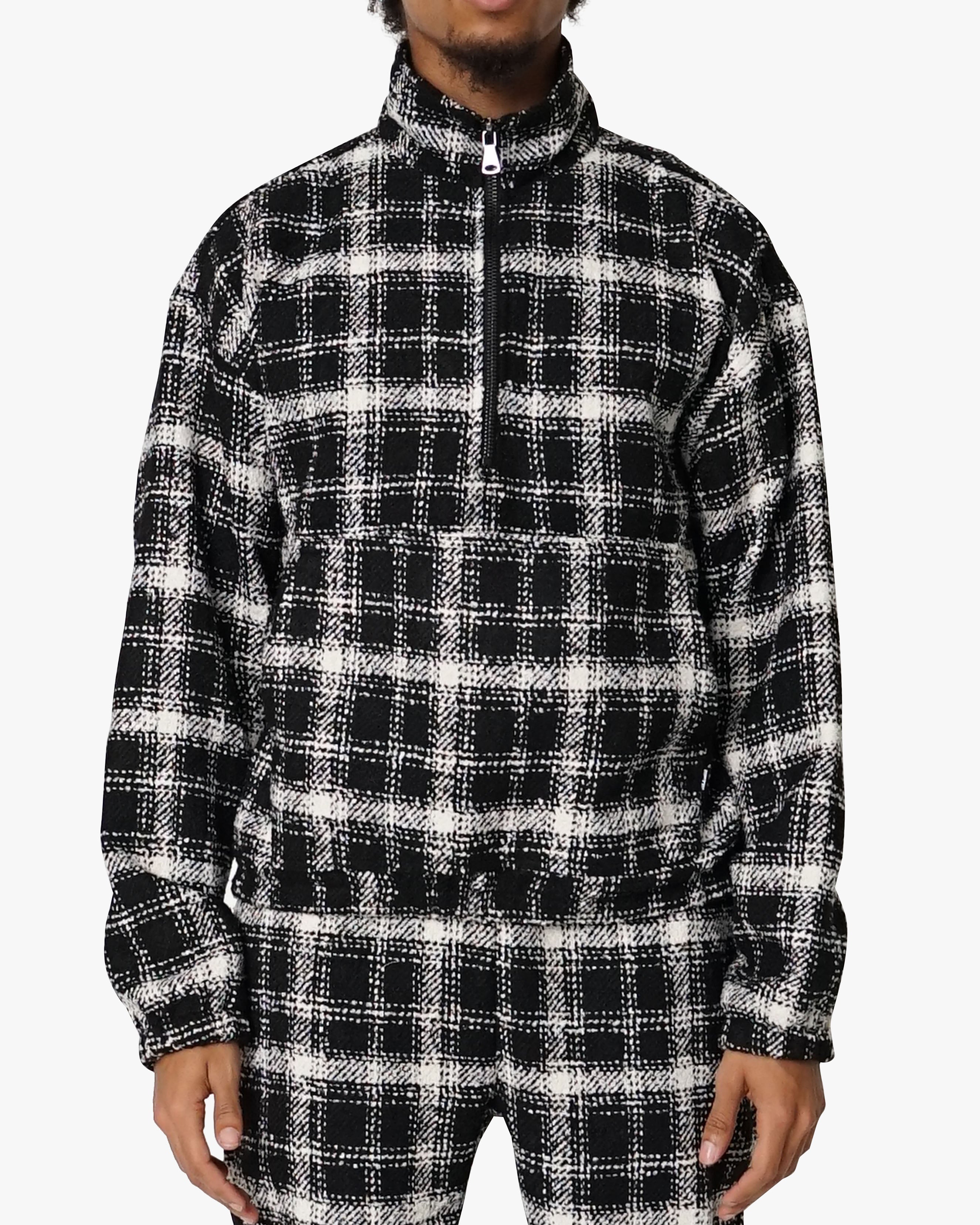 EPTM Flannel Half Zip Pullover - Black EPTM Flannel Half Zip Pullover - Black