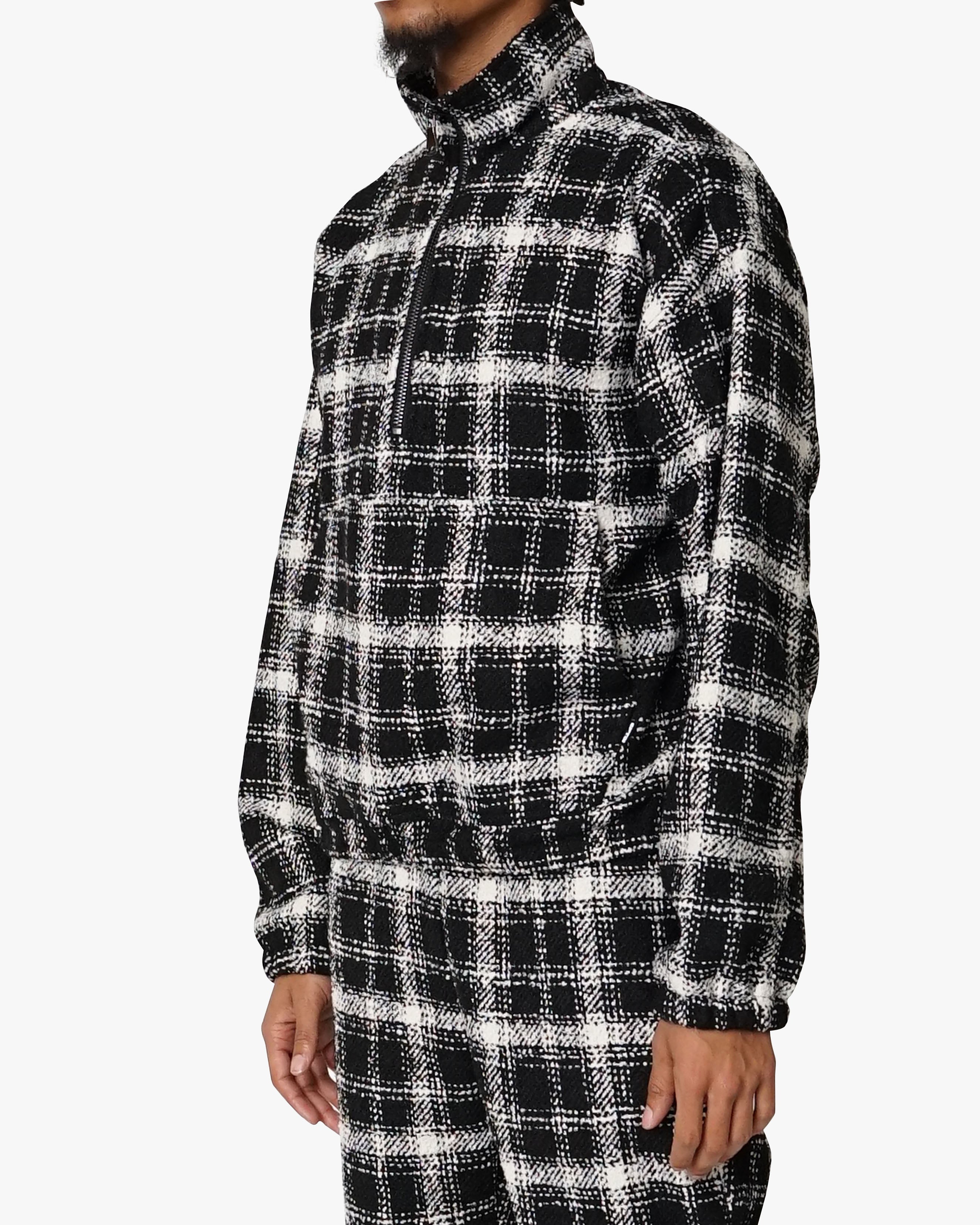 EPTM Flannel Half Zip Pullover - Black EPTM Flannel Half Zip Pullover - Black