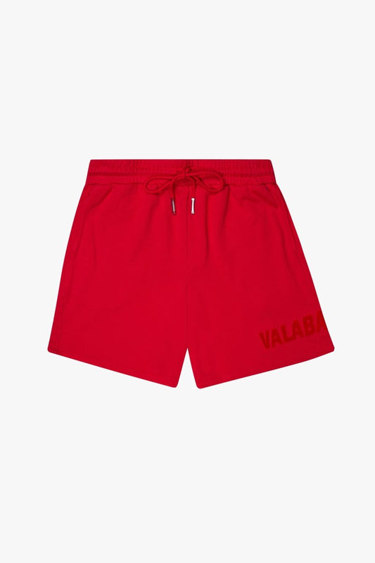 "BLOOM" WOVEN SHORTS VINTAGE RED