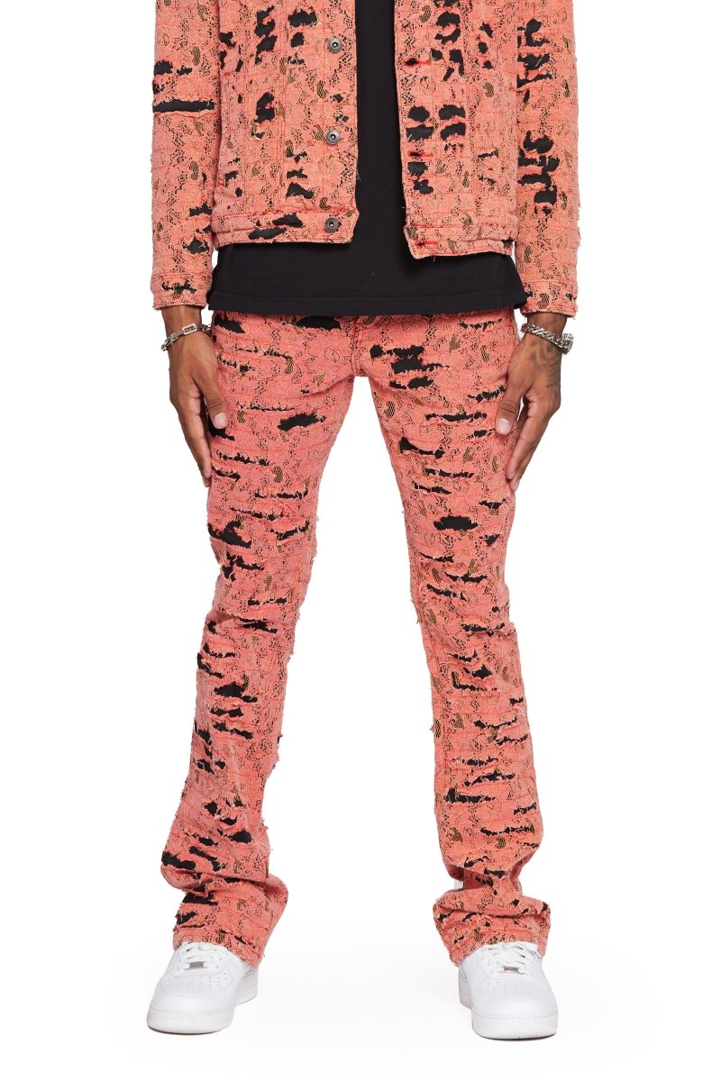 "BLUE MOON" FADED VINTAGE STACKED FLARE JEAN "BLUE MOON" FADED VINTAGE STACKED FLARE JEAN