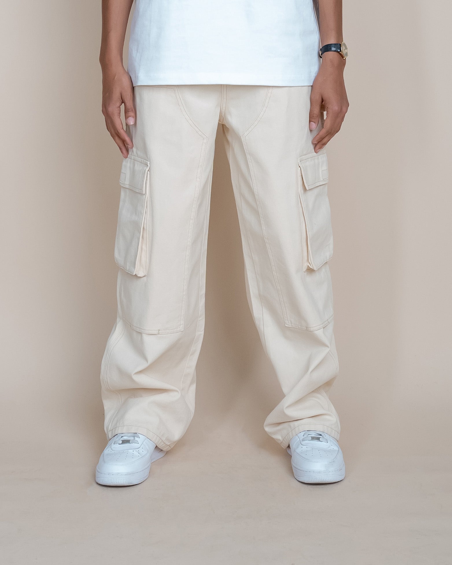 EPTM Blueprint Carpenter Pants - Cream EPTM Blueprint Carpenter Pants - Cream