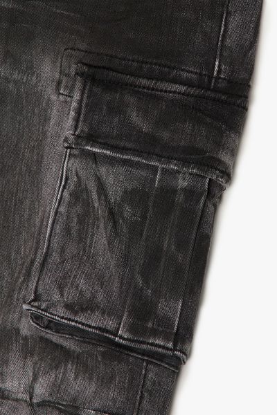 "BROKEN" 4 WAY STRETCH CARGO DIRTY BLACK "BROKEN" 4 WAY STRETCH CARGO DIRTY BLACK