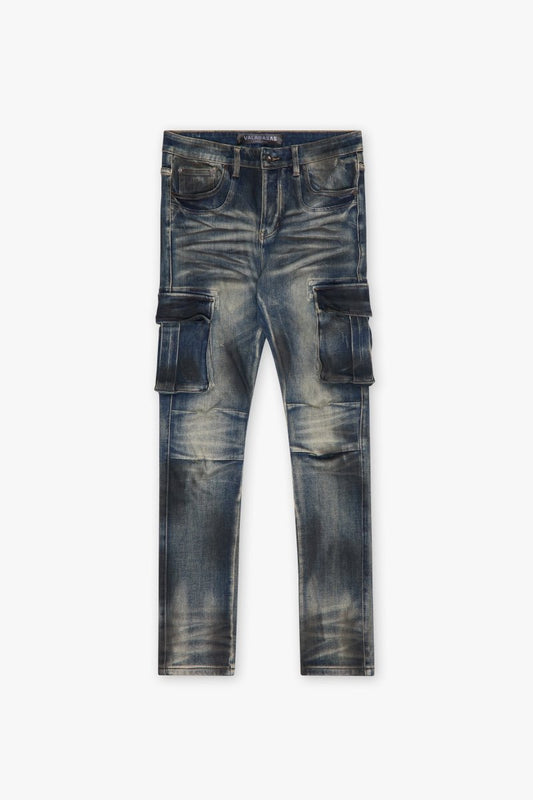 Broken Skinny Jean Dirty Blue