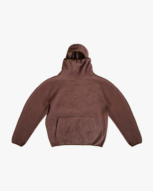 EPTM Balaclava Sherpa Hoodie - Brown