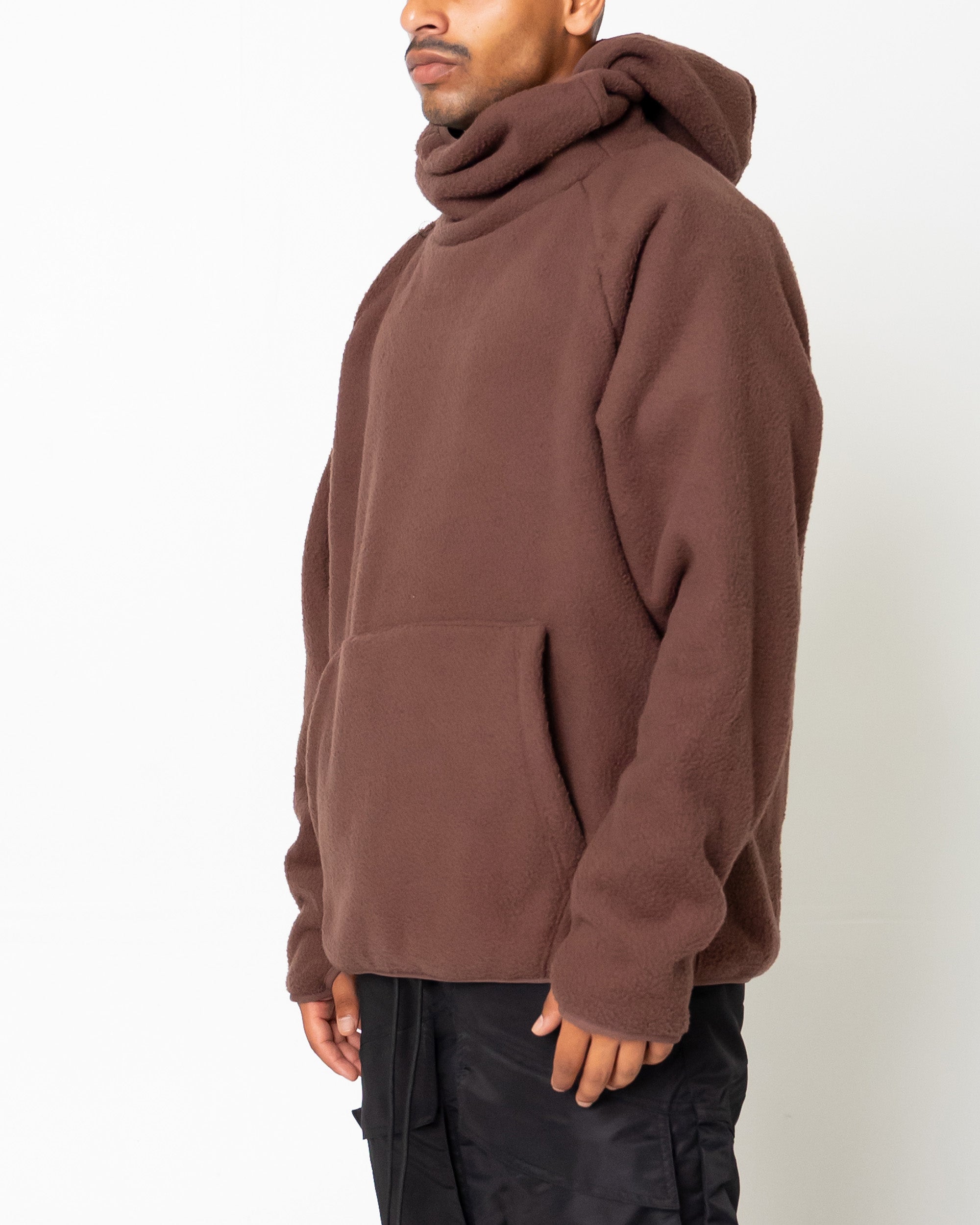 EPTM Balaclava Sherpa Hoodie - Brown EPTM Balaclava Sherpa Hoodie - Brown