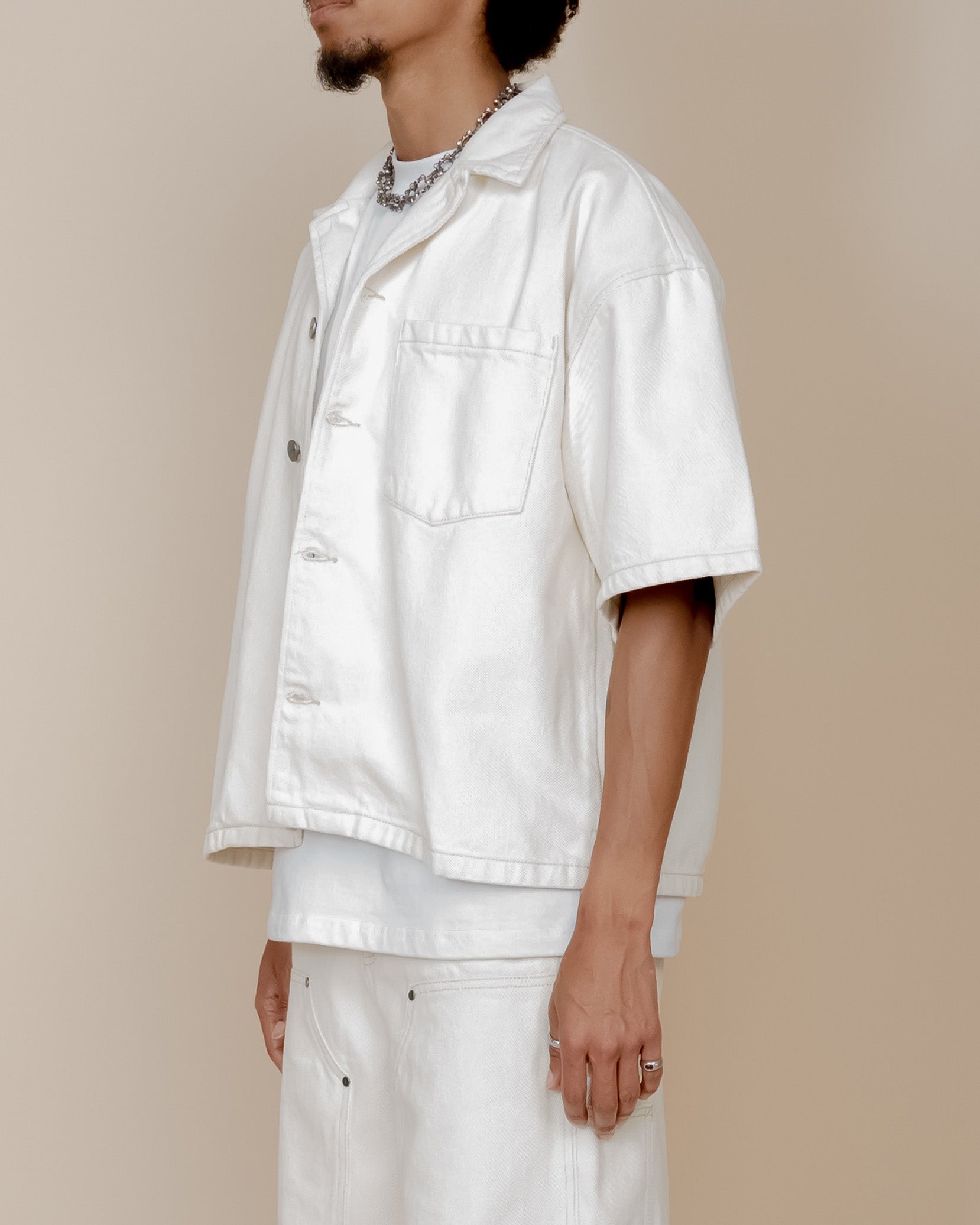 EPTM Boxy Twill Shirt - Cream EPTM Boxy Twill Shirt - Cream