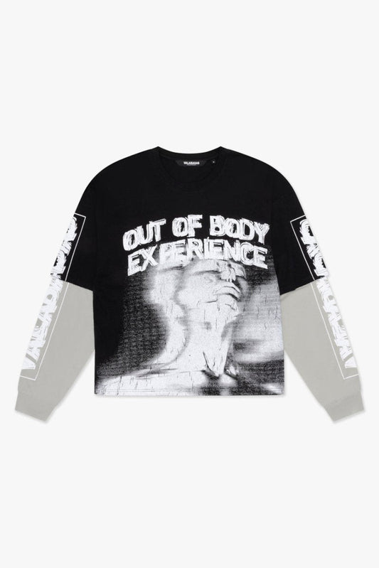 "CASCADA" Long sleeve BLACK