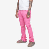 "CASSIUS” STACKED FLARE JEAN PINK "CASSIUS” STACKED FLARE JEAN PINK