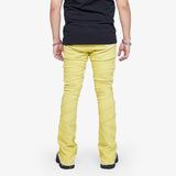 “CASSIUS”  STACKED FLARE JEAN YELLOW “CASSIUS”  STACKED FLARE JEAN YELLOW